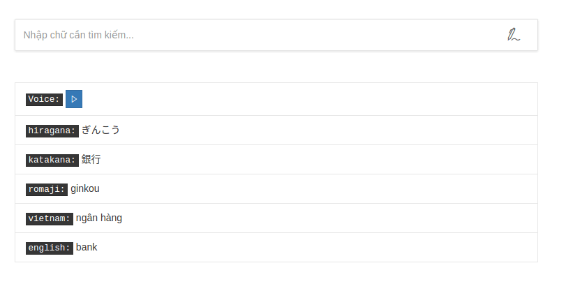 giao diện trang kết quả tìm kiếm